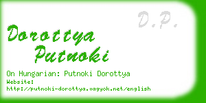 dorottya putnoki business card